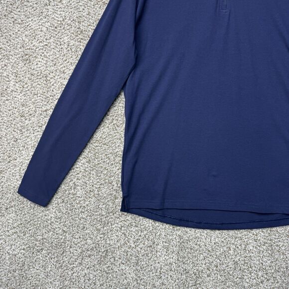Under Armour 1/4 Zip Fleece Shirt Men's Medium Blue Lightweight Pullover New - Picture 6 of 16